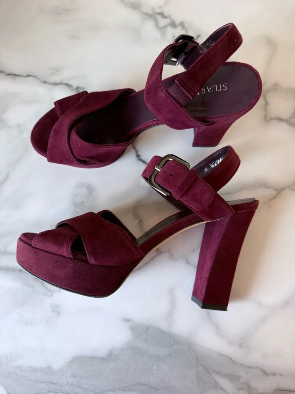 Stuart Weitzman Slingback Heels size 8.5 Romantic Closet Staple Quiet Luxury - Picture 1 of 7